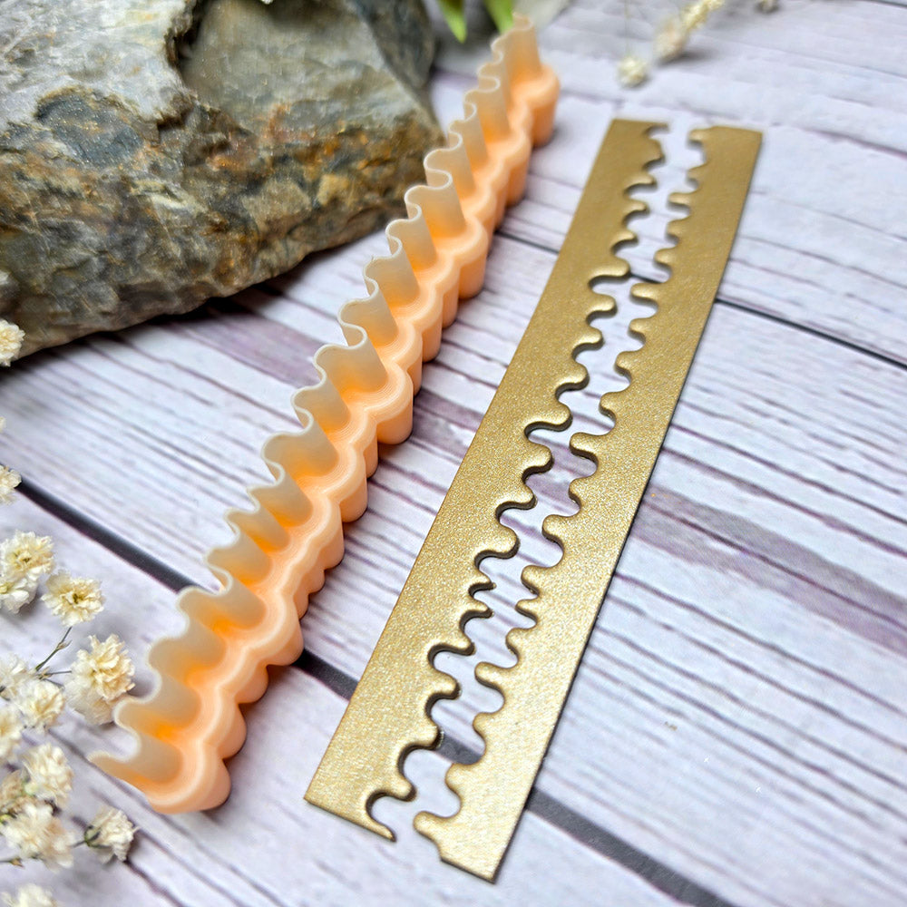 SweetyBijou Ripple Effect Small art blade for polymer clay