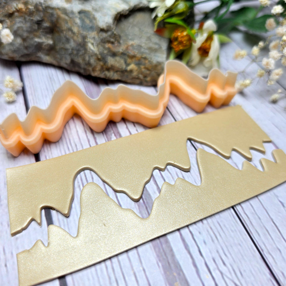 SweetyBijou Wild Peaks art blade for polymer clay