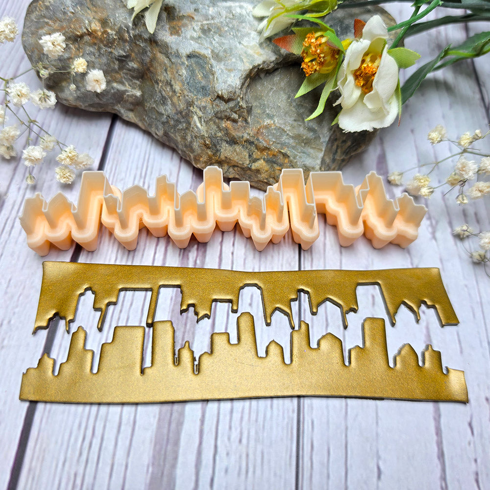 SweetyBijou Urban Skyline art blade for polymer clay