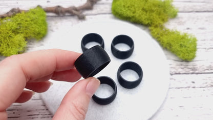 Light Convex Ring Blanks - Wide (12.5mm) - Lightweight and durable base for polymer clay rings
