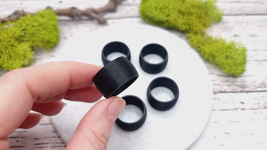 Light Convex Ring Blanks - Wide (12.5mm) - Lightweight and durable base for polymer clay rings