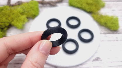 Highly Convex Ring Blanks - Tiny (7.5mm) - Lightweight and durable base for polymer clay rings