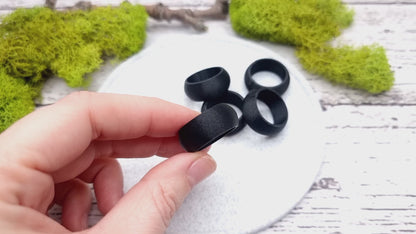 Convex Ring Blanks - Medium (10mm) - Lightweight and durable base for polymer clay rings