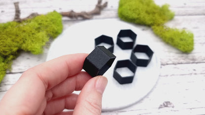 6-Sided Ring Blanks - Wide (12.5mm) - Lightweight and durable base for polymer clay rings