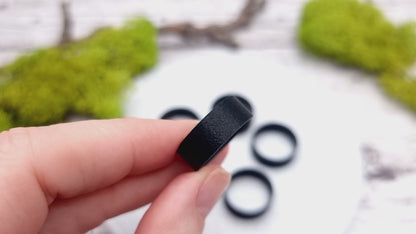 Flat Ring Blanks - Medium (7.5mm) - Lightweight and durable base for polymer clay rings