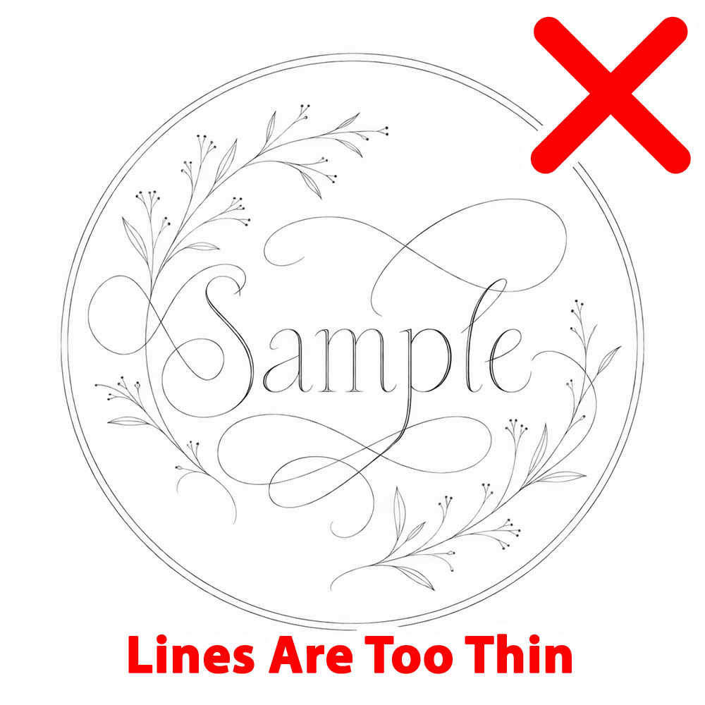 Custom Brand Stamp for Clay - Your Logo or Artwork in 4 Sizes - Set of 4 Stamps