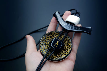 Yin-Yang Swirl Pendant - Cosmic Infinity Pendant SweetyBijou Jewelry   