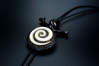 Yin-Yang Swirl Long Pendant - Infiniti of Perfection Pendant SweetyBijou Jewelry   