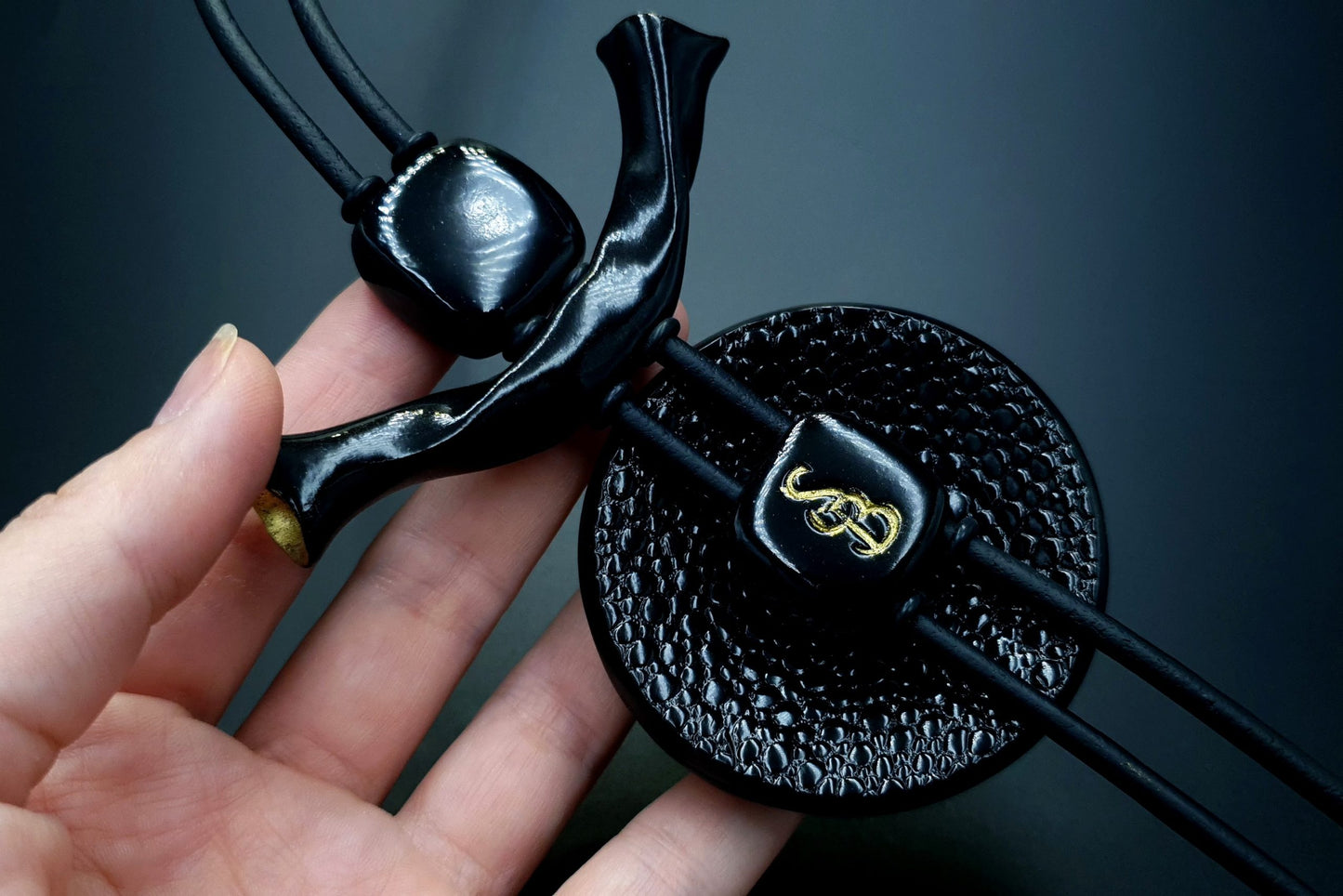 Yin-Yang Swirl Long Pendant - Infiniti of Perfection Pendant SweetyBijou Jewelry   