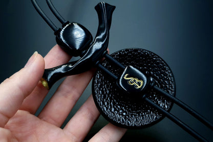 Yin-Yang Swirl Long Pendant - Infiniti of Perfection Pendant SweetyBijou Jewelry   