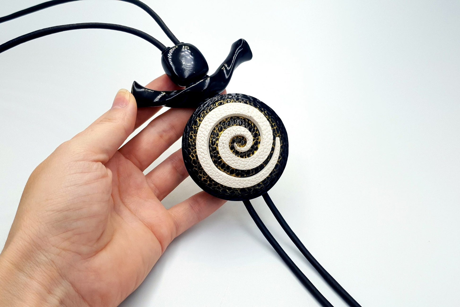 Yin-Yang Swirl Long Pendant - Infiniti of Perfection Pendant SweetyBijou Jewelry   