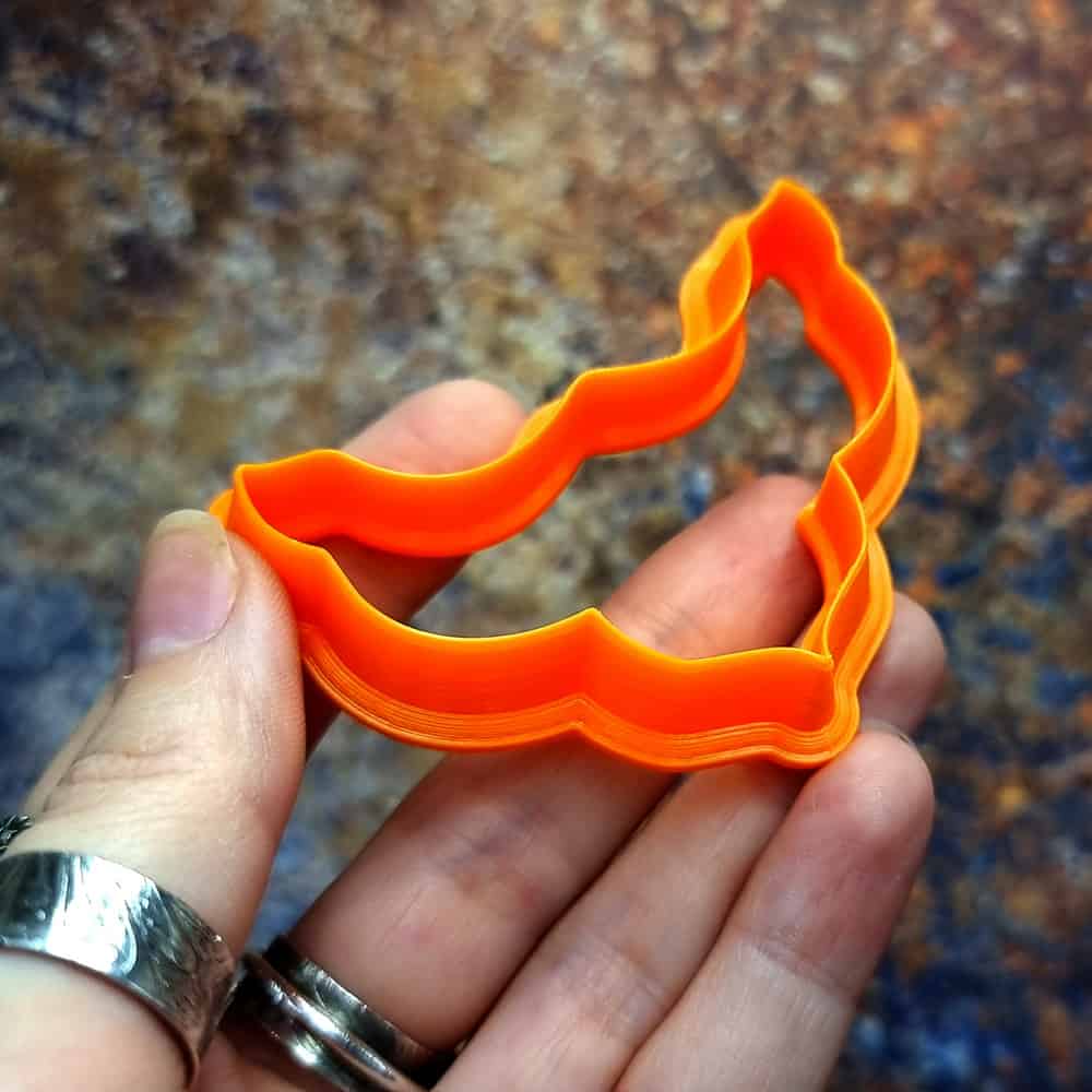 Statement necklace shape polymer clay cutter