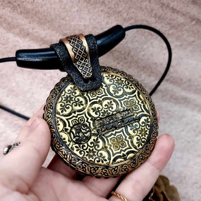 Statement Aztec culture-inspired pendant Pendant SweetyBijou Jewelry   