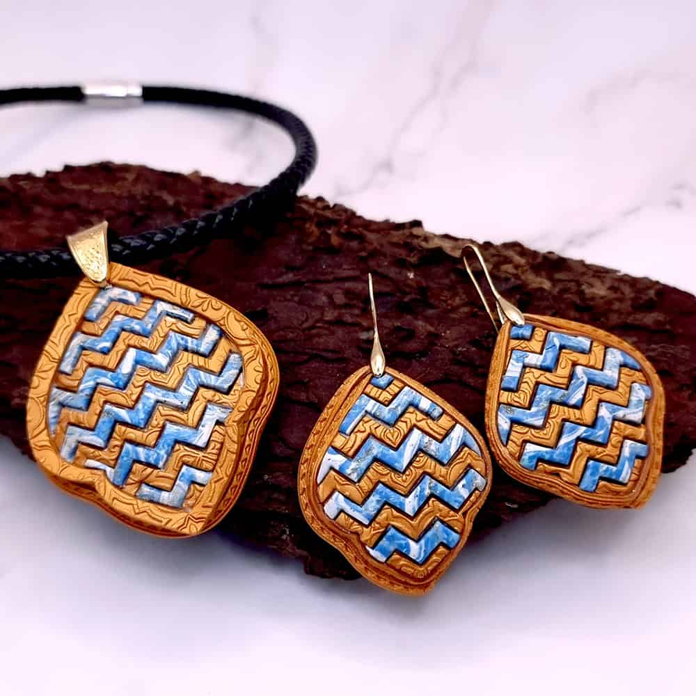 Ukrainian Breez - Zig Zag Set Jewelry Set SweetyBijou Jewelry   