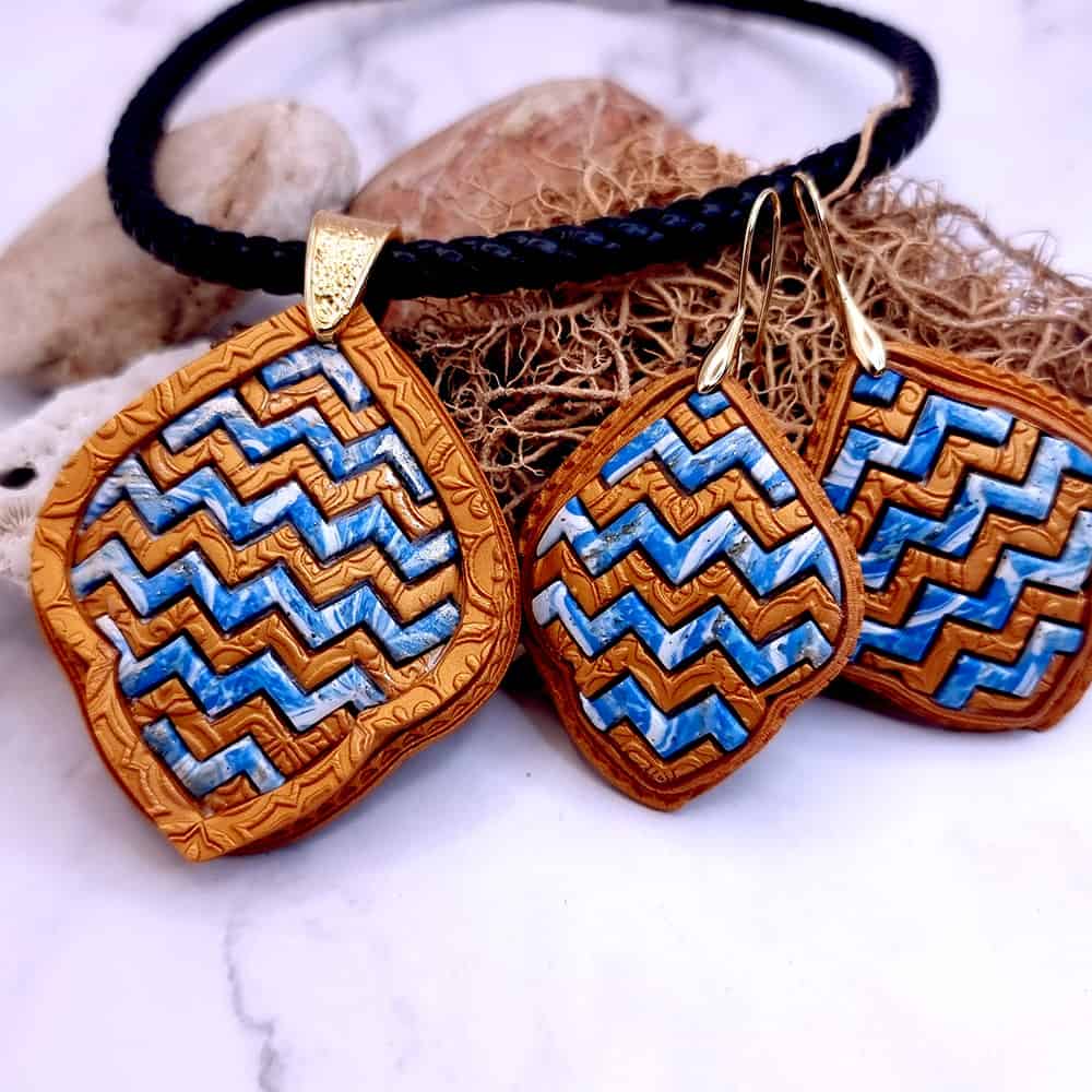 Ukrainian Breez - Zig Zag Set Jewelry Set SweetyBijou Jewelry   