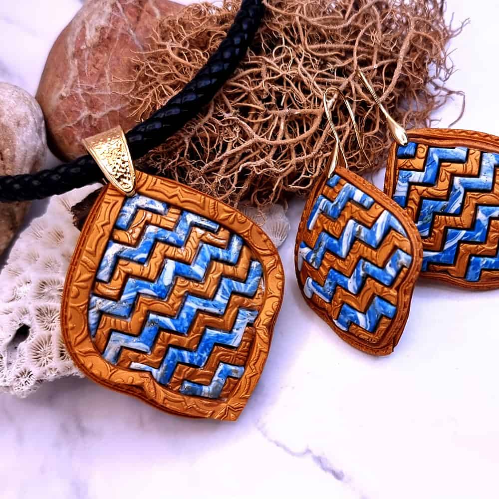 Ukrainian Breez - Zig Zag Set Jewelry Set SweetyBijou Jewelry   