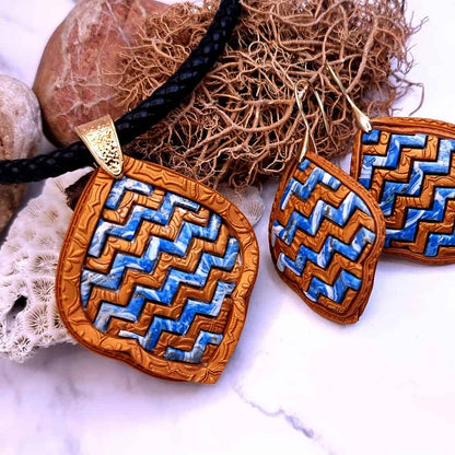 Ukrainian Breez - Zig Zag Set Jewelry Set SweetyBijou Jewelry   