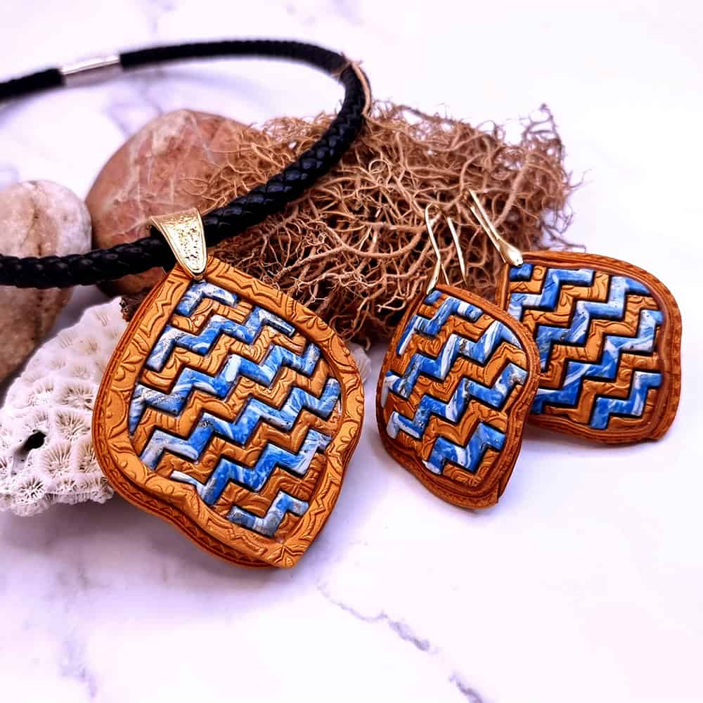 Ukrainian Breez - Zig Zag Set Jewelry Set SweetyBijou Jewelry   