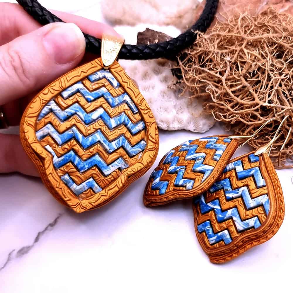 Ukrainian Breez - Zig Zag Set Jewelry Set SweetyBijou Jewelry   