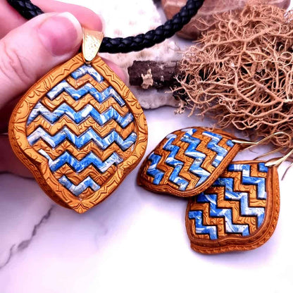 Ukrainian Breez - Zig Zag Set Jewelry Set SweetyBijou Jewelry   