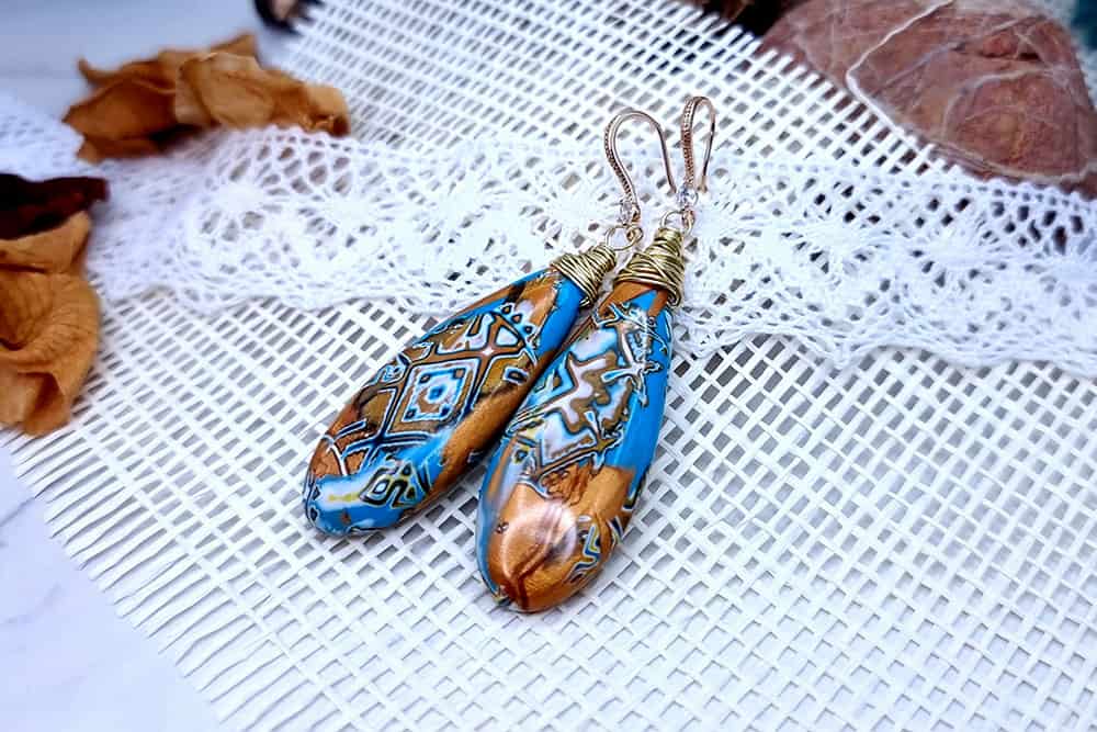 Ukrainian Motifs Earrings #1 Earrings SweetyBijou Jewelry   