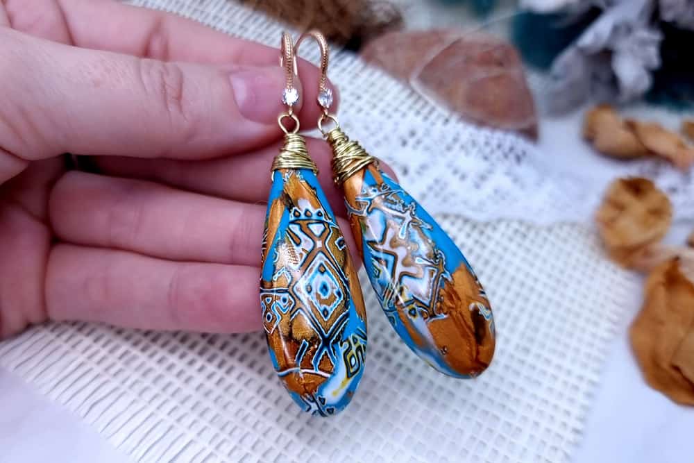 Ukrainian Motifs Earrings #1 Earrings SweetyBijou Jewelry   