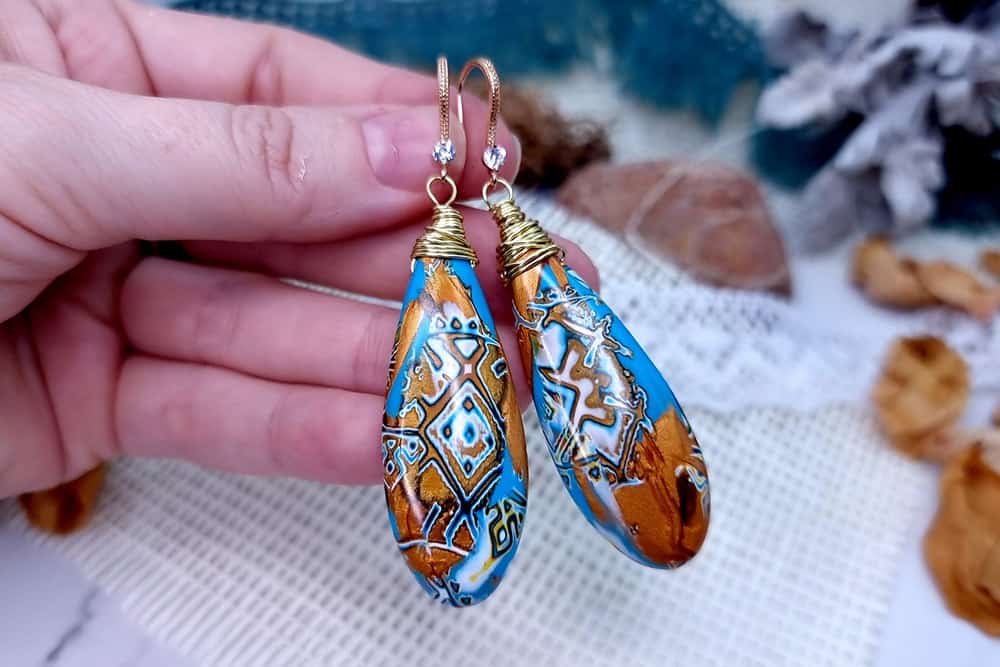 Ukrainian Motifs Earrings #1 Earrings SweetyBijou Jewelry   
