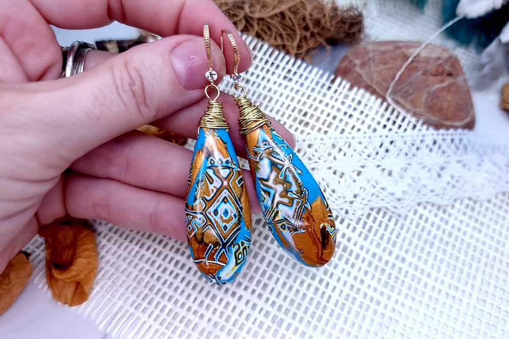 Ukrainian Motifs Earrings #1 Earrings SweetyBijou Jewelry   