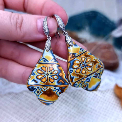 Ukrainian Motifs Earrings #4 Earrings SweetyBijou Jewelry Default Title  