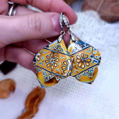Ukrainian Motifs Earrings #6 Earrings SweetyBijou Jewelry Default Title  