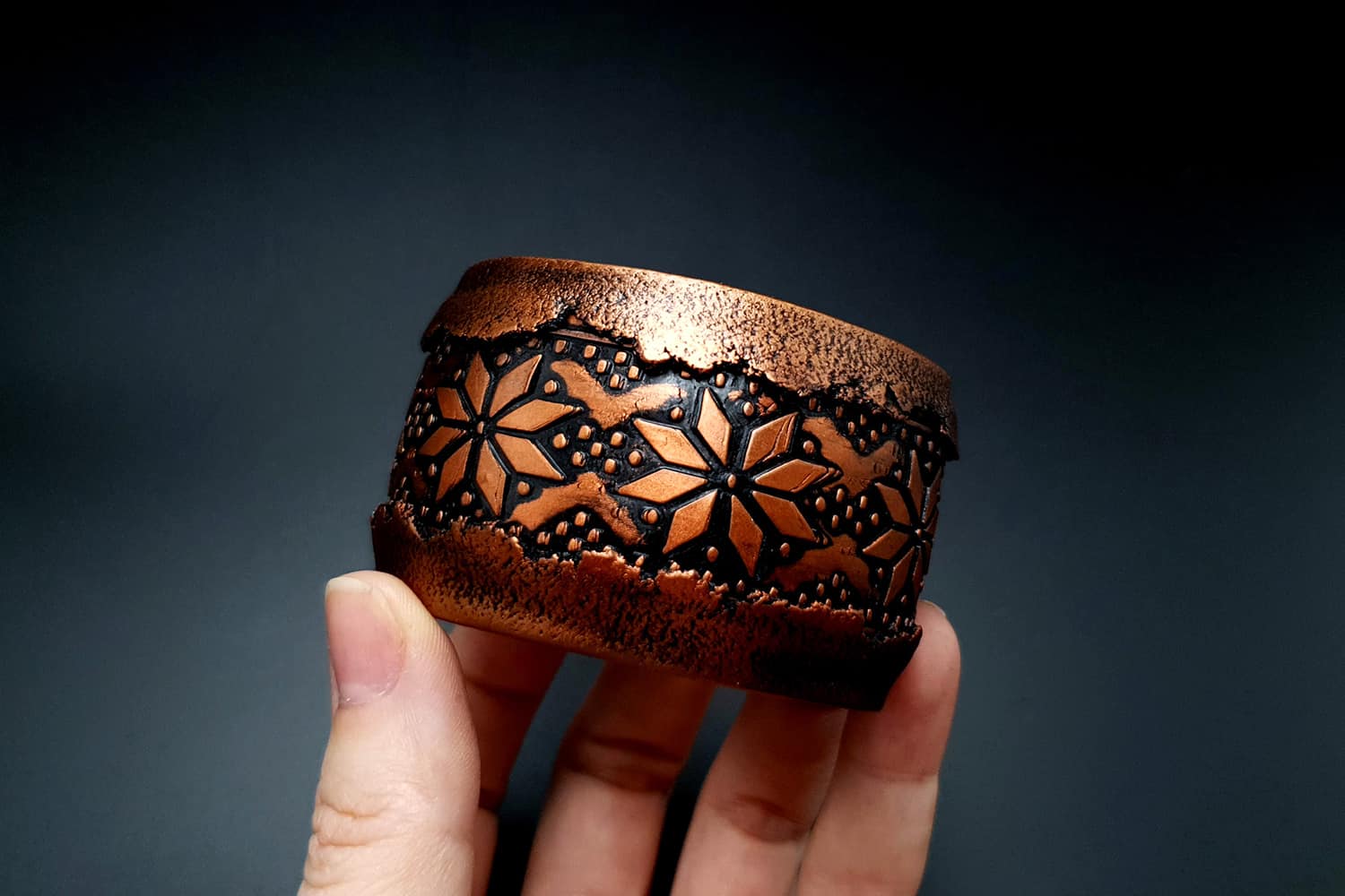 "Winter Folklore" Polymer clay bracelet Bracelet SweetyBijou Jewelry   