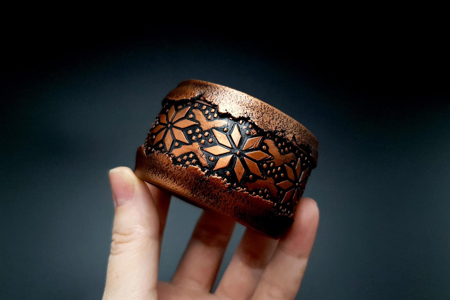 "Winter Folklore" Polymer clay bracelet Bracelet SweetyBijou Jewelry   