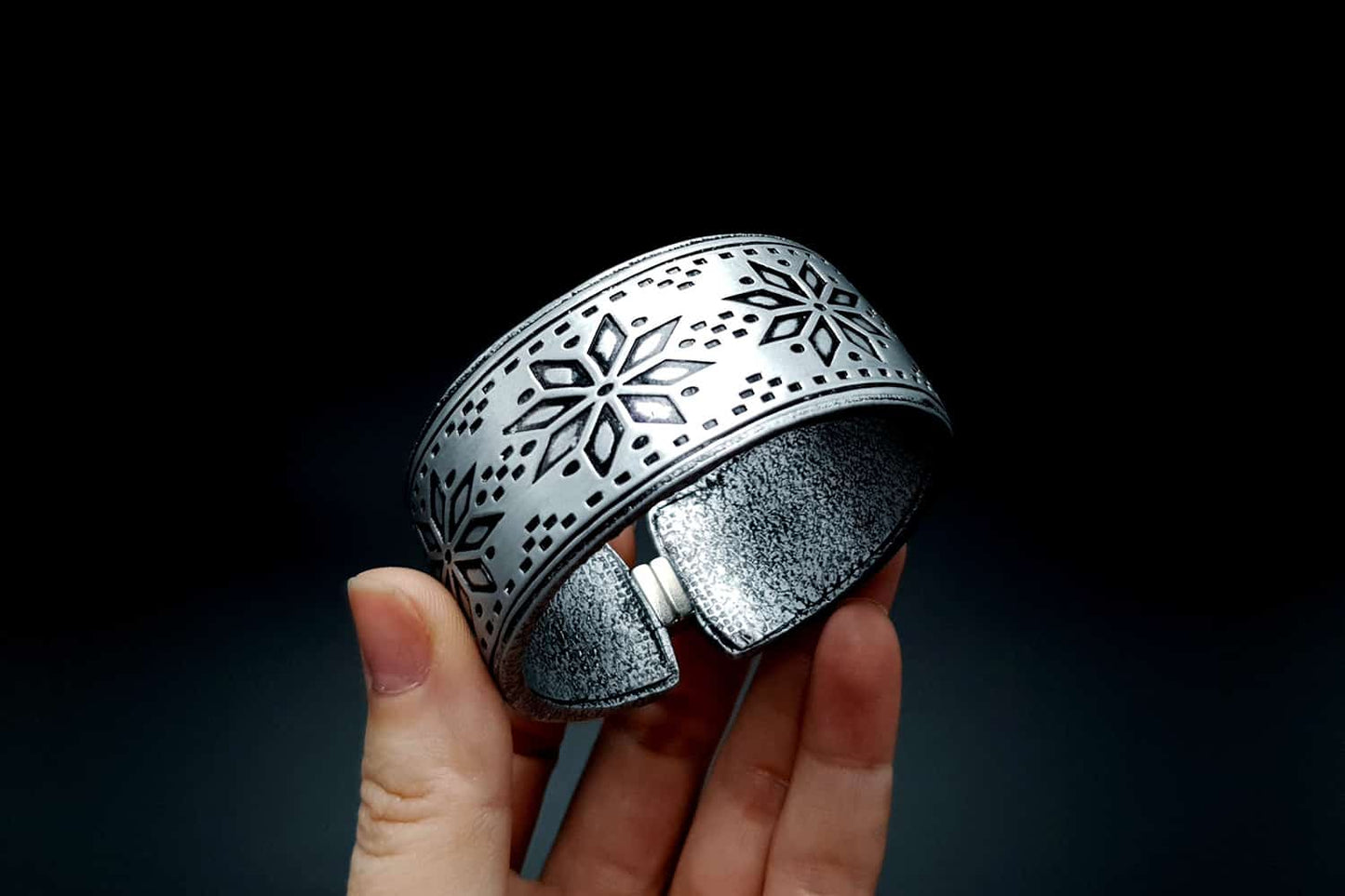 "Silver Winter" Polymer clay bracelet Bracelet SweetyBijou Jewelry   