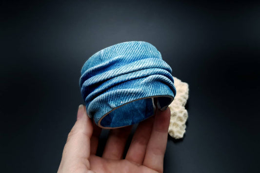 "Denim" faux jeans bracelet Bracelet SweetyBijou Jewelry   