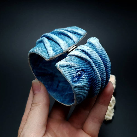 "Denim" faux jeans bracelet Bracelet SweetyBijou Jewelry Default Title  