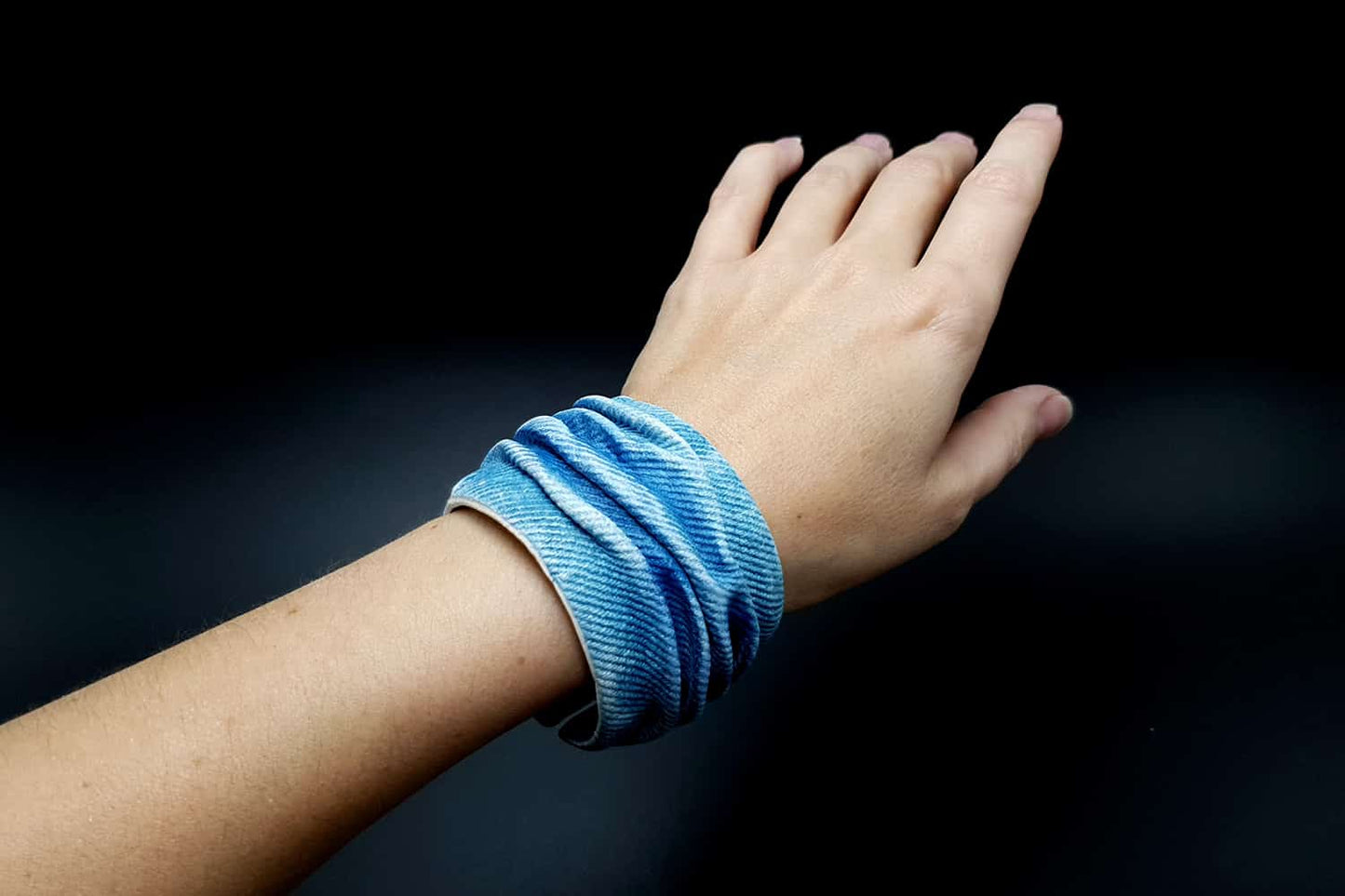 "Denim" faux jeans bracelet Bracelet SweetyBijou Jewelry   