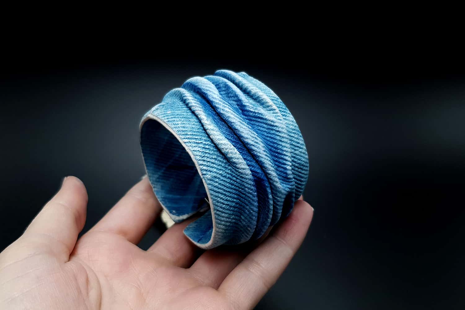 "Denim" faux jeans bracelet Bracelet SweetyBijou Jewelry   