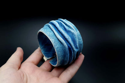 "Denim" faux jeans bracelet Bracelet SweetyBijou Jewelry   