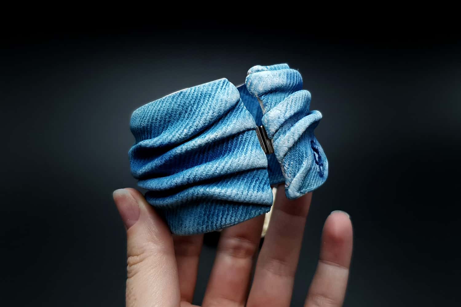 "Denim" faux jeans bracelet Bracelet SweetyBijou Jewelry   