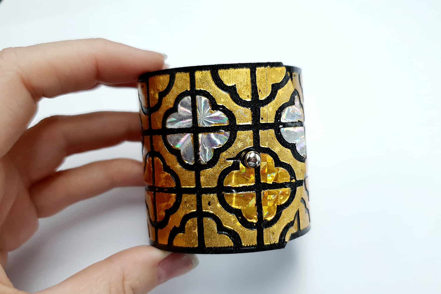 "Gold" Polymer clay bracelet Bracelet SweetyBijou Jewelry   