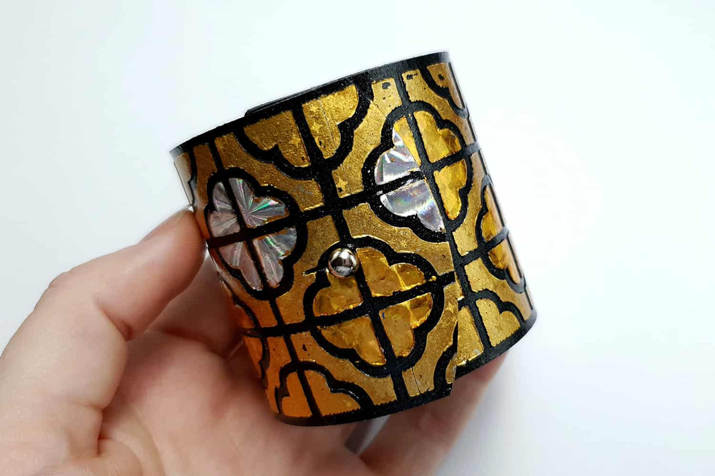 "Gold" Polymer clay bracelet Bracelet SweetyBijou Jewelry   