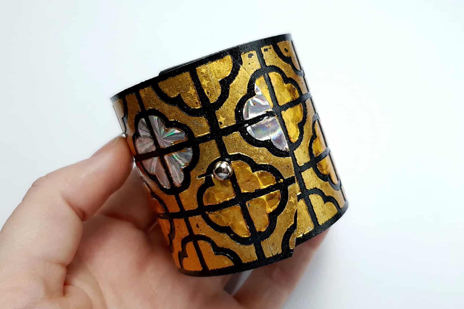 "Gold" Polymer clay bracelet Bracelet SweetyBijou Jewelry   