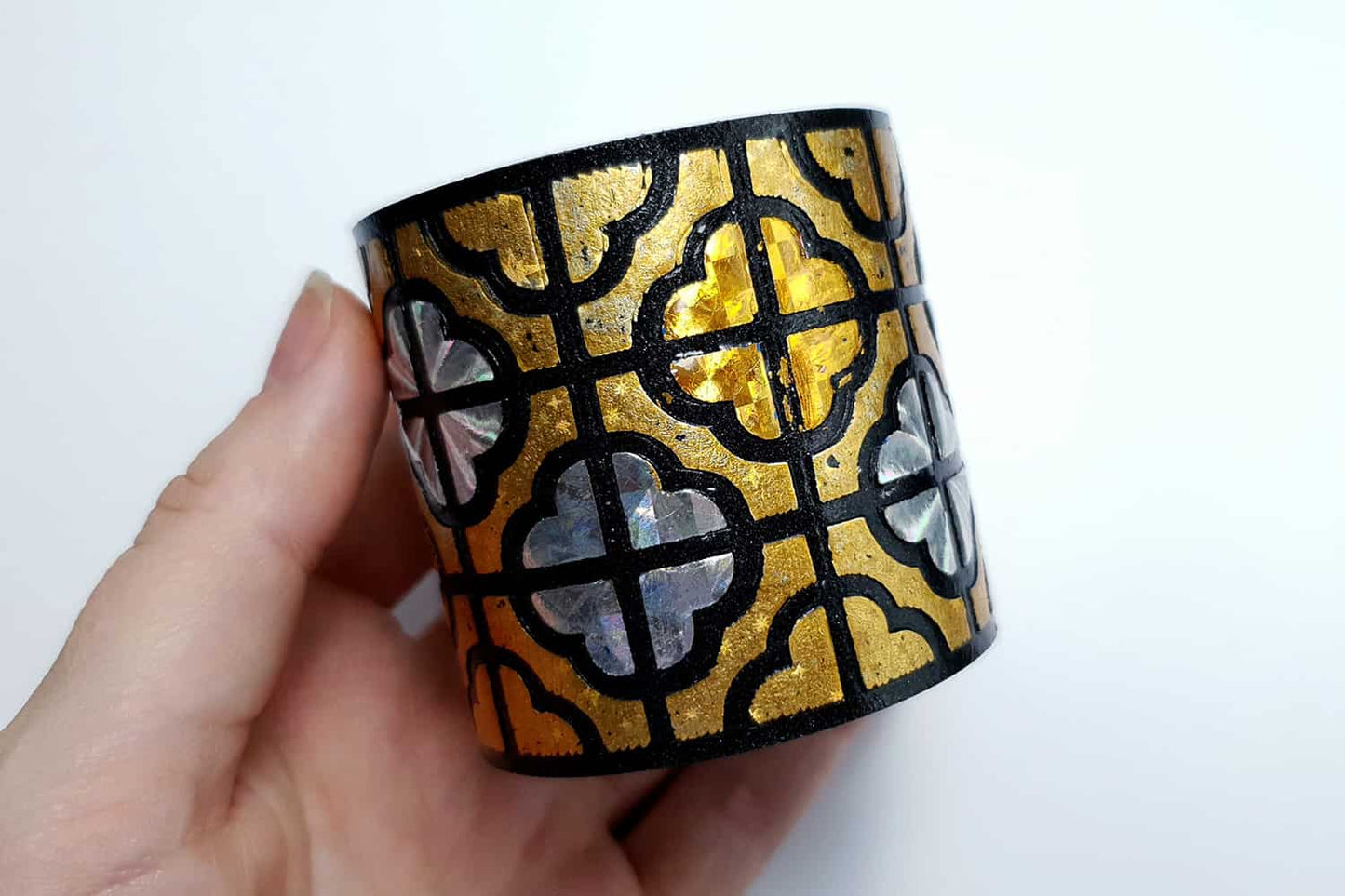 "Gold" Polymer clay bracelet Bracelet SweetyBijou Jewelry   