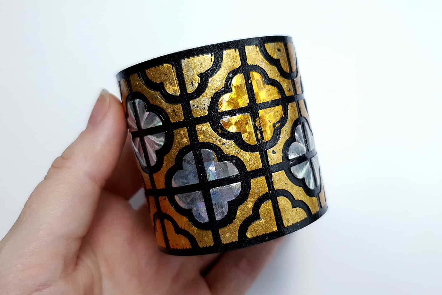 "Gold" Polymer clay bracelet Bracelet SweetyBijou Jewelry   