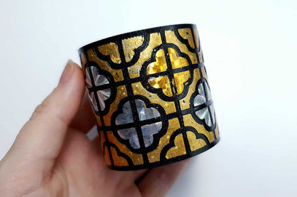 "Gold" Polymer clay bracelet Bracelet SweetyBijou Jewelry   