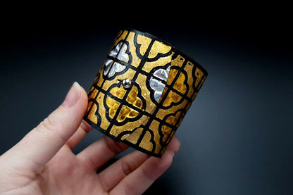 "Gold" Polymer clay bracelet Bracelet SweetyBijou Jewelry   