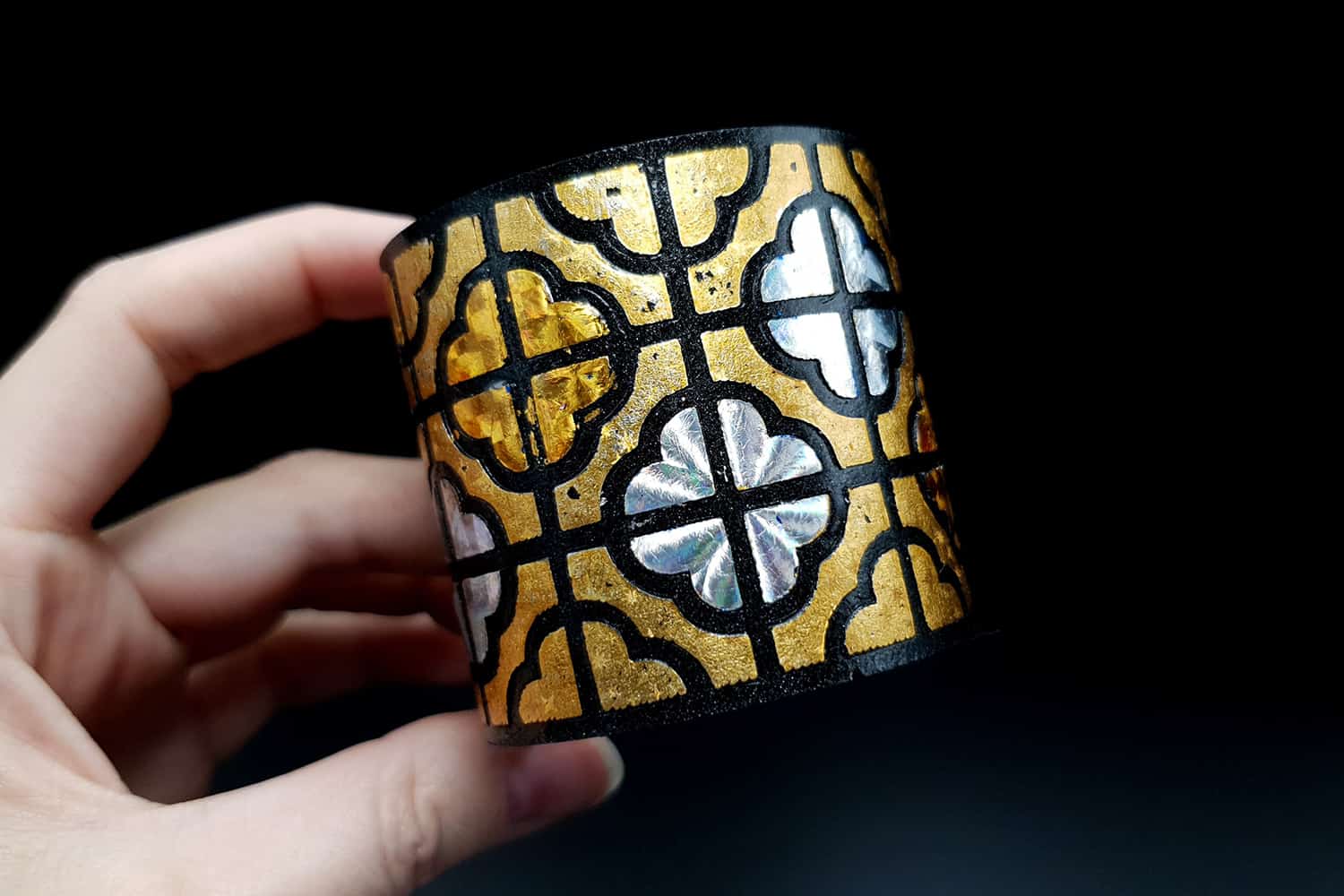 "Gold" Polymer clay bracelet Bracelet SweetyBijou Jewelry   