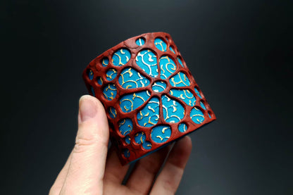 "Blue Flower" Polymer clay Bracelet Bracelet SweetyBijou Jewelry   