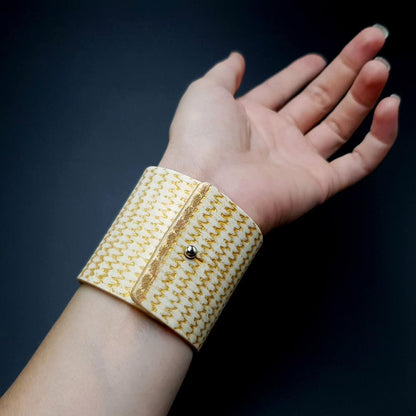 Flexible White Bracelet from Polymer clay Bracelet SweetyBijou Jewelry   