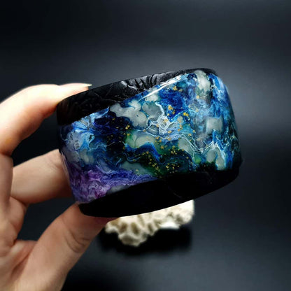 Polymer clay Bracelet "Painting" Bracelet SweetyBijou Jewelry   